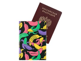 Обложка д/паспорта Бананы ПВХ slim ОП-0417