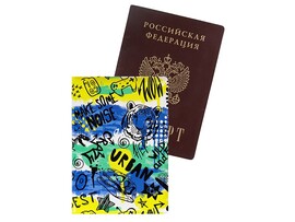Обложка на паспорт Граффити ПВХ ОП-0240
