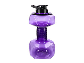 Бутылка для воды "Гантеля" 2500 мл, пласт., фиолет. УД-0493