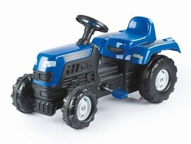 Каталка-Трактор с педалями DOLU 85 см, клаксон, синий. Арт. 8045