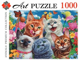 Artpuzzle. Пазлы 1000 эл. Веселое селфи котят. Арт. Ф1000-0455