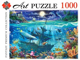 Artpuzzle. Пазлы 1000 эл. Ночь в океане. Арт. Ф1000-0464