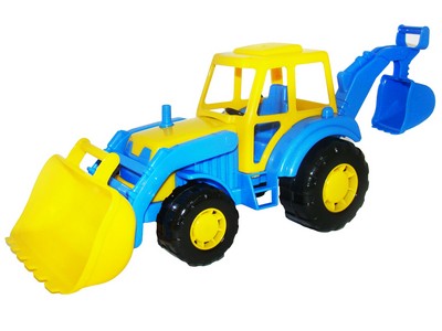 Донецк игрушка оптом Трактор-экскаватор "Мастер"