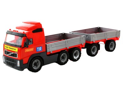 "Volvo", автомобиль бортовой с прицепом 76 см (в сеточке)