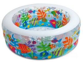 Бассейн с надувным дном "АКВАРИУМ" 152*56см, 318л 58480NP доставка оптом в Донецк