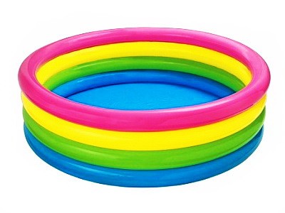 Бассейн Четырехцветный 168х46 см 56441