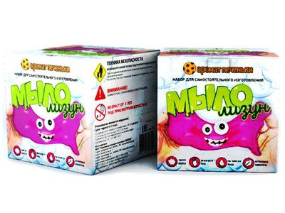 Донецк игрушка оптом Набор для опытов и экспериментов "Мыло-лизун" печенька