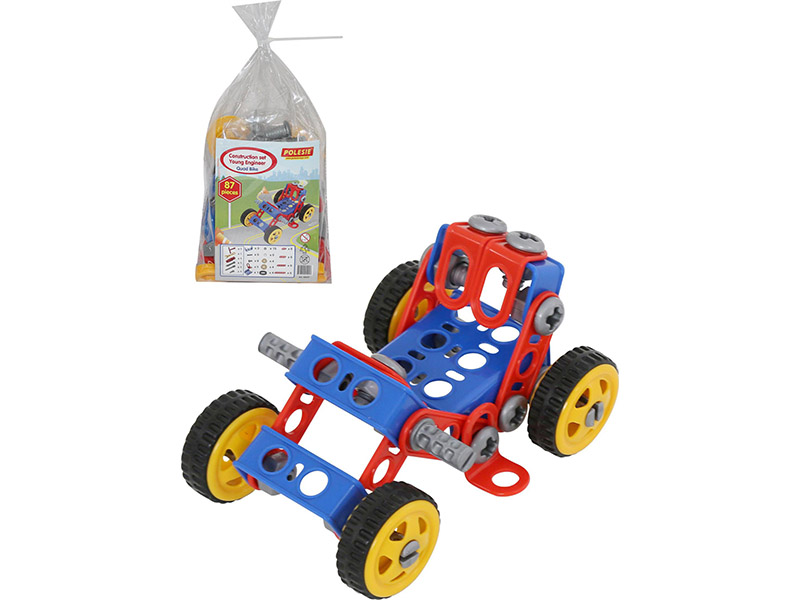 Конструктор "Изобретатель" - "Квадроцикл №1" (87 элементов) (в пакете)