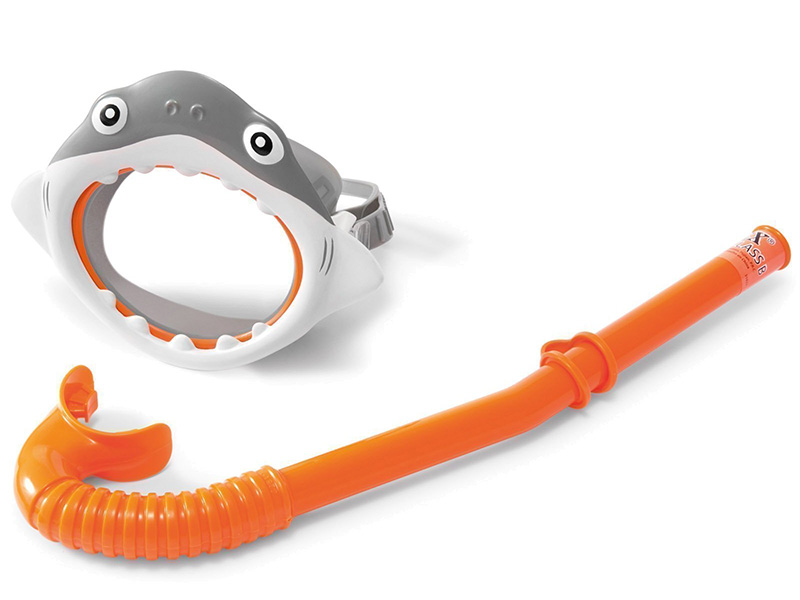 Набор для плавания "Shark fun": маска с трубкой, 3-8 лет 55944