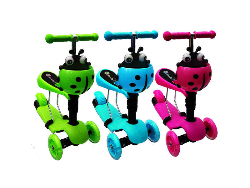 Донецк игрушка оптом Самокат трехколесный с сиденьем (свет. колеса) SY-S171