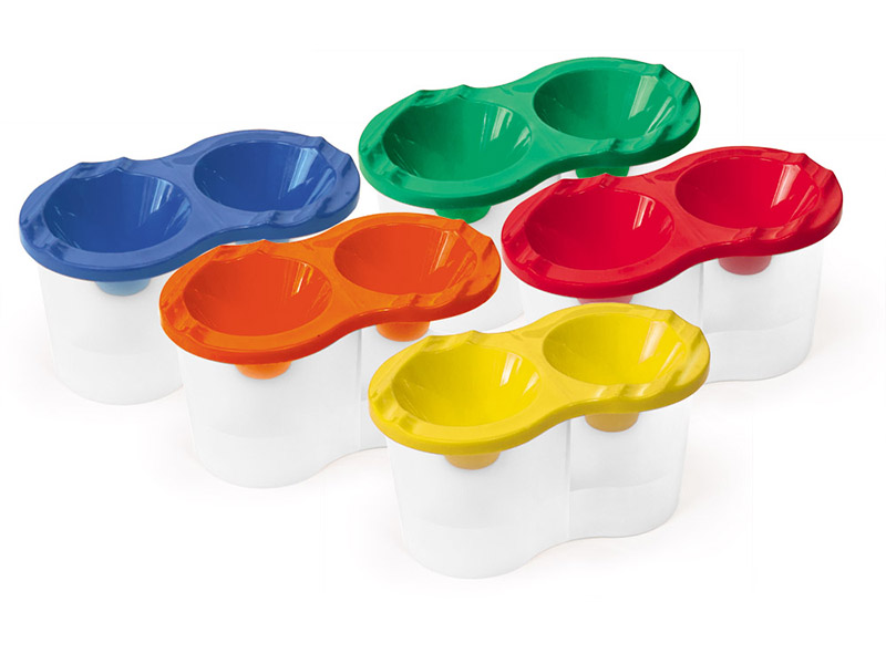 Стакан-непроливайка "Стандарт-2" двойной, ассорти. С-8999 (кратно 10)