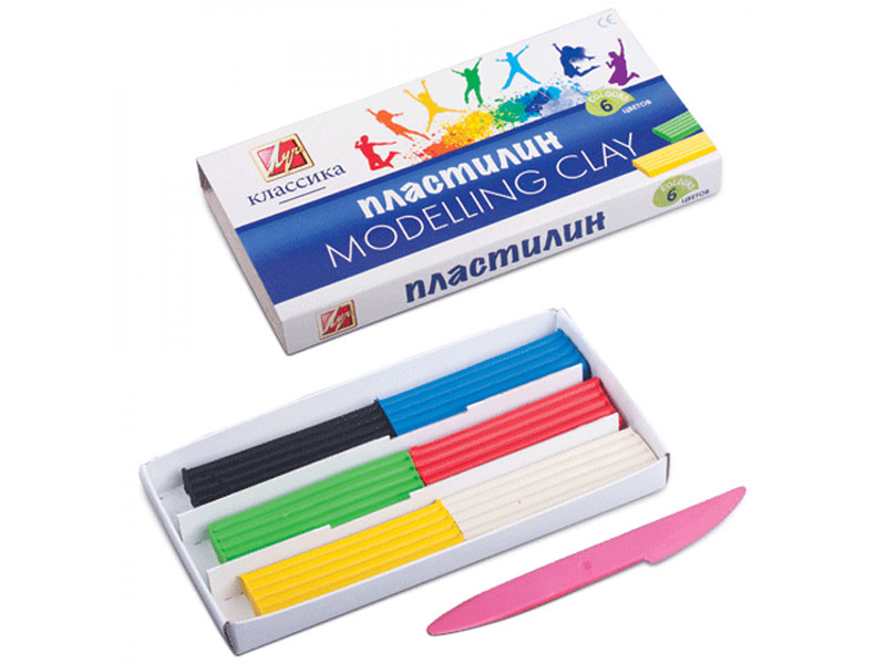 Пластилин ЛУЧ "Классика" 6цв.