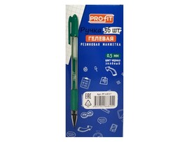 Ручка гелевая полупрозрачный корпус 0,5мм ЗЕЛЕНАЯ (36шт/уп) РГ-6837 доставка оптом в Донецк