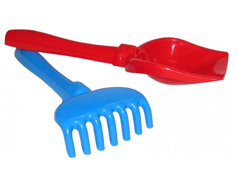 Донецк игрушка оптом Набор №72: лопатка №5, грабельки №5