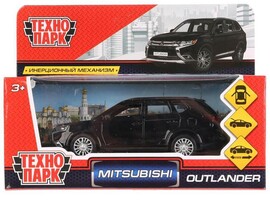 Технопарк. Машина «MITSUBISHI OUTLANDER» металл. инерц. 12 см (открыв. двери, багажник) черный доставка оптом в Донецк