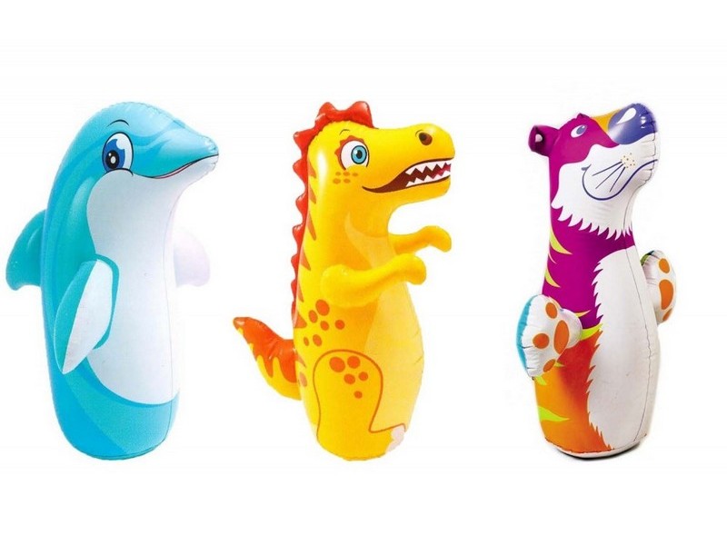 Донецк игрушка оптом Надувная игрушка "ЗВЕРЮШКА-НЕВАЛЯШКА" 94*61см 44669NP