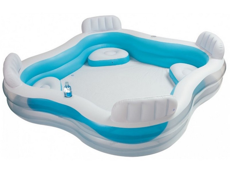 Донецк игрушка оптом Бассейн "СЕМЕЙНЫЙ" 229*229*66см, 990л 56475NP