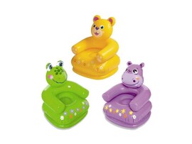 Надувное кресло "ВЕСЕЛЫЕ ЖИВОТНЫЕ" 65*64*74см от 3 до 8 лет 68556NP доставка оптом в Донецк