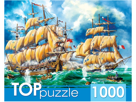 TOPpuzzle. Пазлы 1000 эл. Битва кораблей. ХТП1000-2175