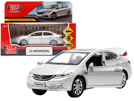 Технопарк. Машина "HONDA CIVIC" металл. инерц. 12 см (открыв. двери, багажник) серебристый доставка оптом в Донецк