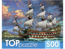 TOPpuzzle. Пазлы 500 эл. Парусник в море. ХТП500-6831