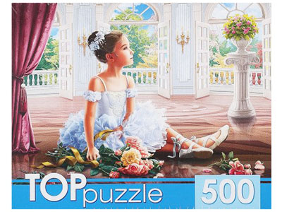 TOPpuzzle. Пазлы 500 эл. Маленькая балерина. ХТП500-5731