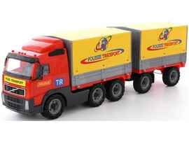 Автомобиль бортовой тентовый "Volvo" с прицепом в сеточке доставка оптом в Донецк