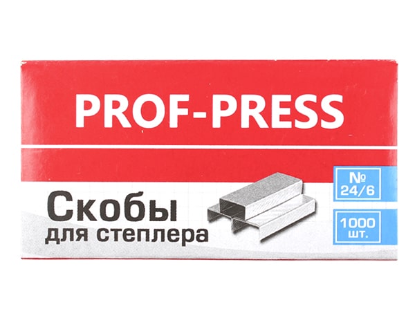 Скобы для степлера №24/6, 1000 шт. СС-4183