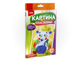 Картина из пластилина "Мишка сладкоежка"