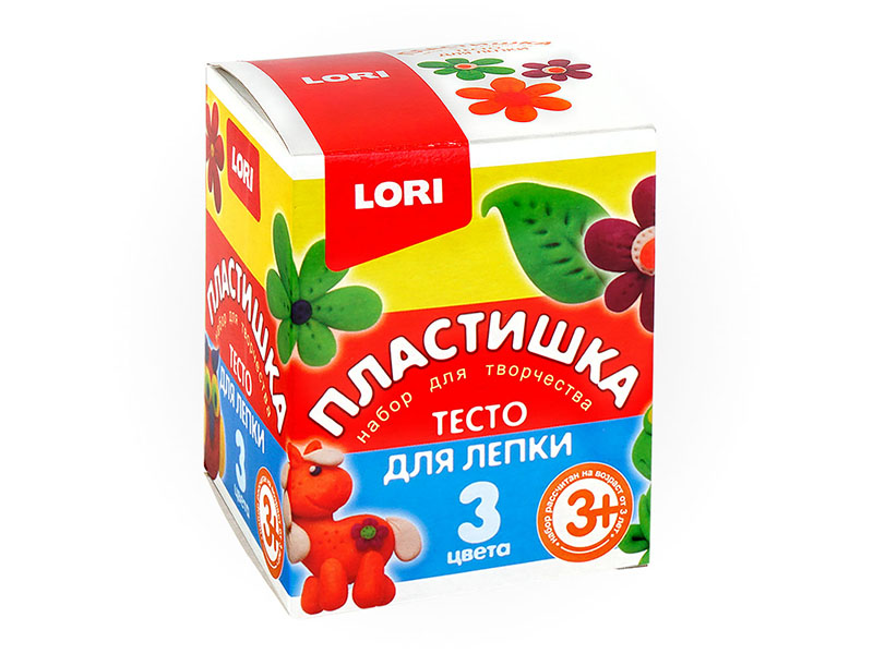 Тесто для лепки. Пластишка. Набор №16, 3цв. по 70 гр.