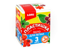 Тесто для лепки. Пластишка. Набор №16, 3цв. по 70 гр.