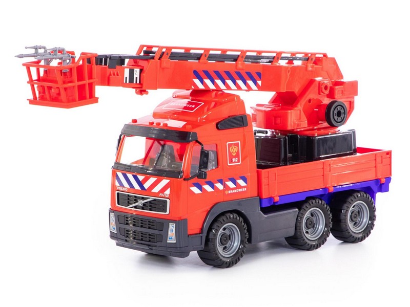 Донецк игрушка оптом Автомобиль пожарный "Volvo" в сеточке