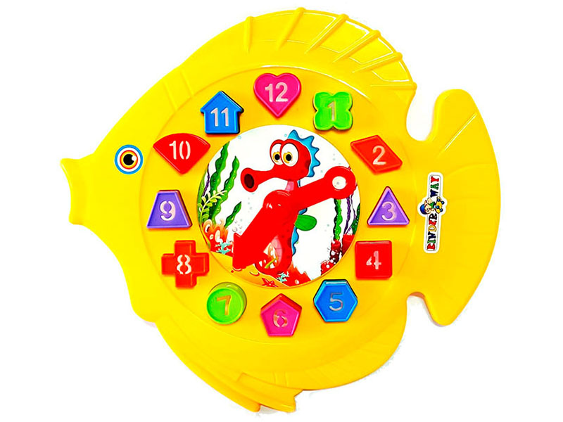 Логическая игр. Часики «Рыбка» 34х30 см. Арт. 02-501
