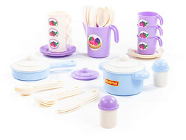 Набор детской посуды "Настенька" на 6 персон (V1) (38 элементов) (в сеточке)