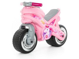 Каталка-мотоцикл "МХ" 70 см (розовая)