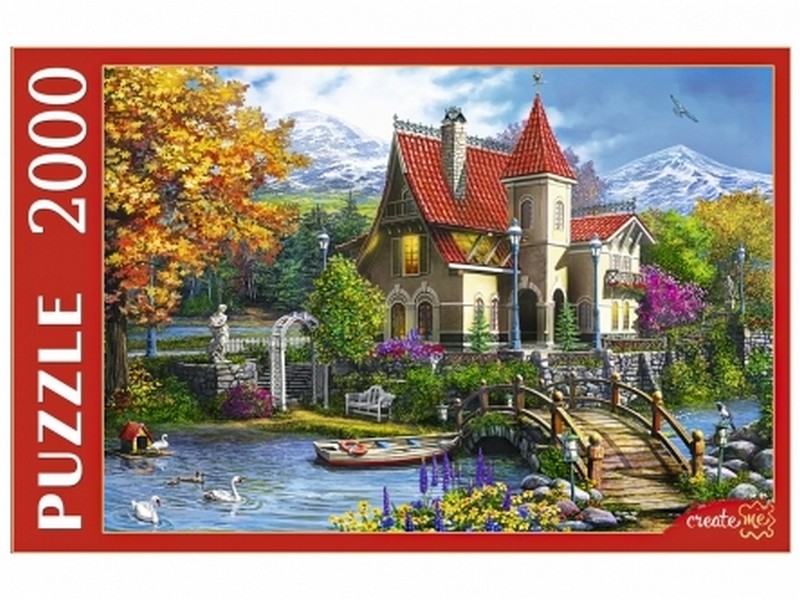 Донецк игрушка оптом ПАЗЛЫ 2000 элементов. УСАДЬБА ГОРНОЙ РЕКИ