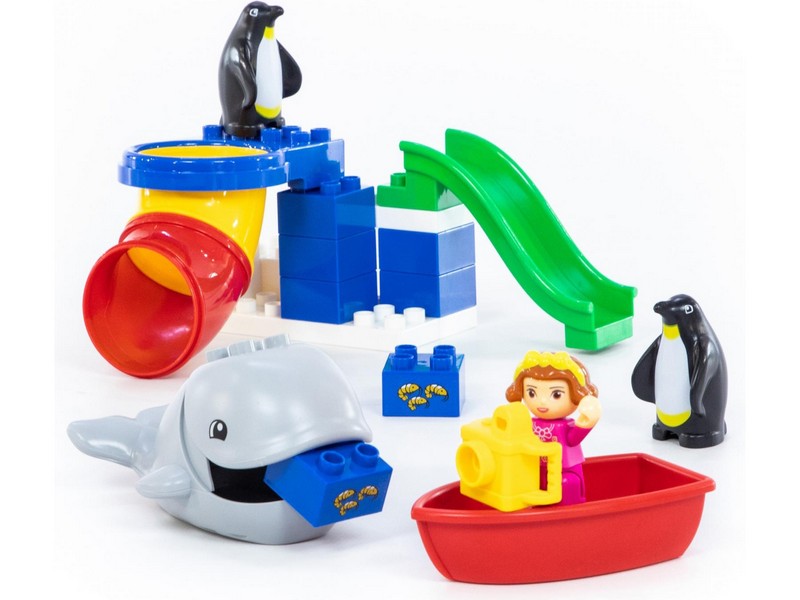 Донецк игрушка оптом Конструктор "Макси" - "Зоопарк" 138 эл. в коробке