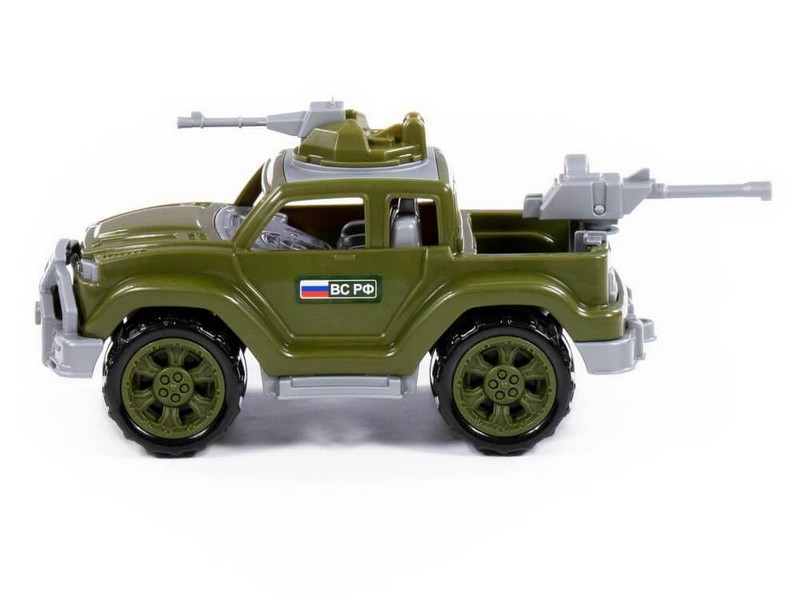 Донецк игрушка оптом Автомобиль пикап военный "Легионер-мини" с 2-мя пулемётами в сеточке