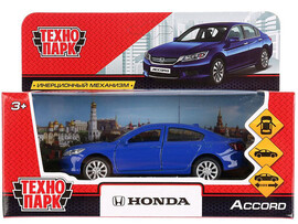 Машина металл. Honda Accord 12 см, дв., инерц., синий. Технопарк