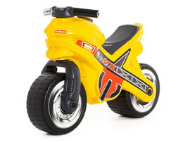 Каталка-мотоцикл "МХ" 70 см (жёлтая)