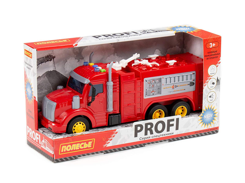 "Профи", автомобиль-пожарный инерционный 34 см (свет и звук) (в коробке)