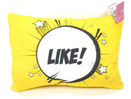 Подушка-игрушка Лайк желтый VAPr-022 доставка оптом в Донецк
