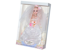 Кукла Невеста шарнир.в кор.33*21см JD701-A