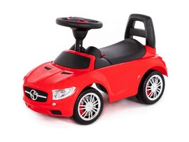 Каталка-автомобиль "SuperCar" №1 со звуковым сигналом красная доставка оптом в Донецк