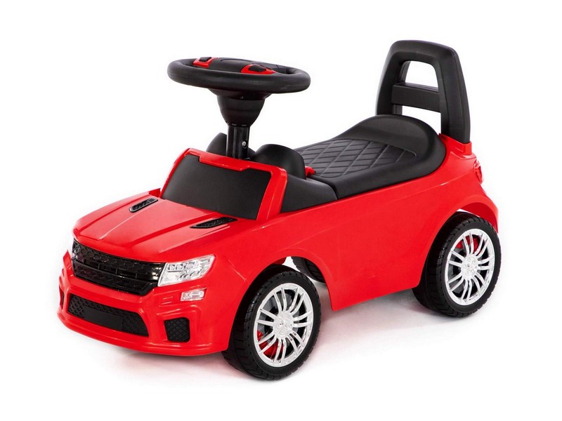 Донецк игрушка оптом Каталка-автомобиль "SuperCar" №6 со звуковым сигналом красная