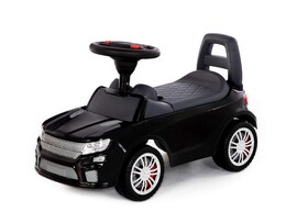 Каталка-автомобиль "SuperCar" №6 со звуковым сигналом чёрная доставка оптом в Донецк