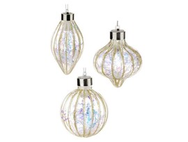 Подвеска елочная ЗОЛОТОЕ МЕРЦАНИЕ из полистирола со светодиодами 9*7*7см 81879 доставка оптом в Донецк