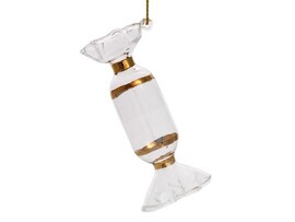 Подвесное украшение КОНФЕТКА из стекла 7,5x3,5x3,5 см 78961 доставка оптом в Донецк