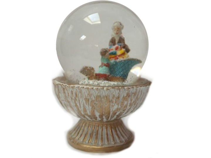 Донецк игрушка оптом Водяной шар со снегом ДЕТИ С ПОДАРКАМИ 13 см 38361