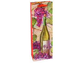 Пакет подар. мат. лам. Bottle Натюрморт 12x36 см. ПКП-6279